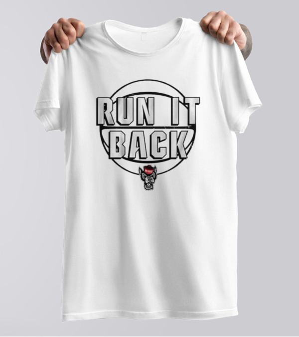 NC State Wolfpack Basketball Run It Back Wolf T-Shirt
