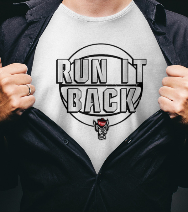 NC State Wolfpack Basketball Run It Back Wolf T-Shirt