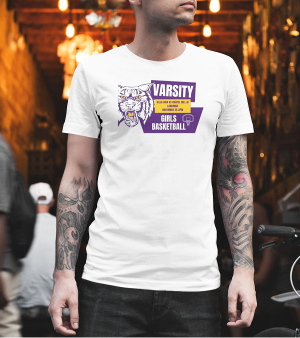 Varsity Villa Rica Vs Chapel Hill Lagrange November 25 3PM Girls Basketball T-Shirt