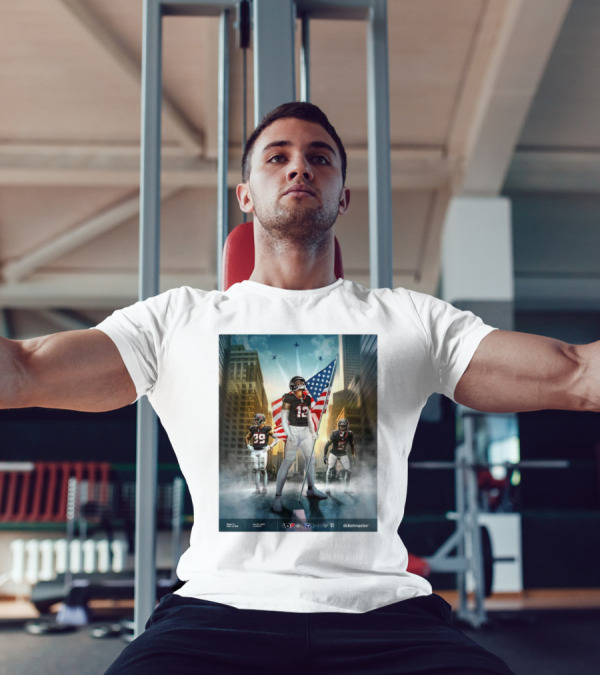Week 12 Houston Texans Vs Tennessee Titans H-Town November 24 2024 American Flag NFL Ticketmaster T-Shirt
