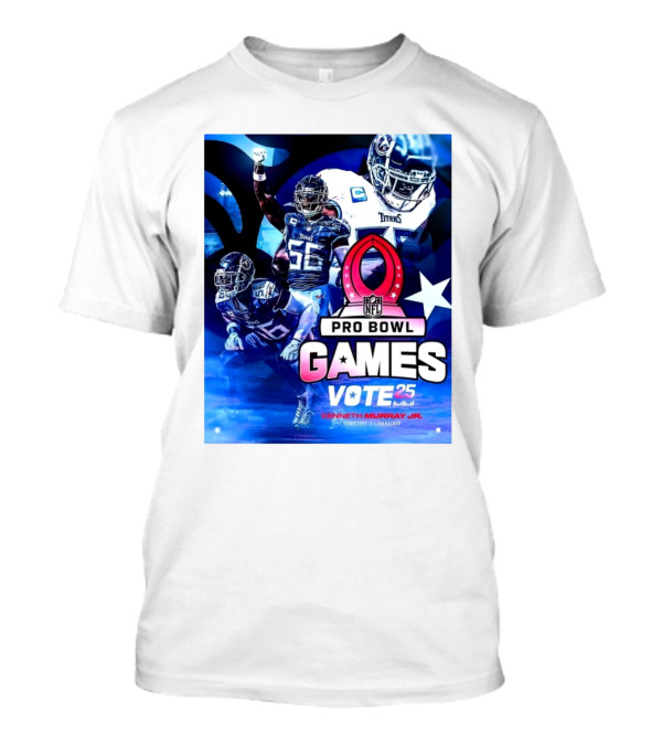Tennessee Titans NFL Pro Bowl Games Vote 25 Kenneth Murray Jr. Linebacker T-Shirt