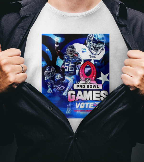 Tennessee Titans NFL Pro Bowl Games Vote 25 Kenneth Murray Jr. Linebacker T-Shirt