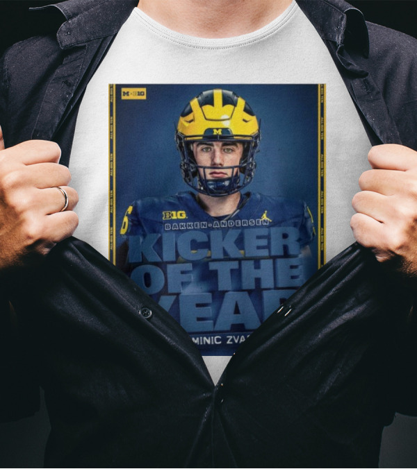 Michigan Wolverines Big Bakken-Andersen Kicker Of The Year Dominic Zvada T-Shirt