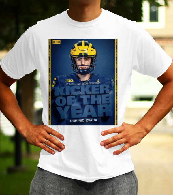 Michigan Wolverines Big Bakken-Andersen Kicker Of The Year Dominic Zvada T-Shirt