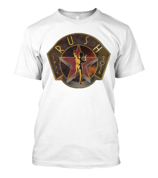 Rush Backstage 1974 2024 R50 Deco Raglan Star Man T-Shirt