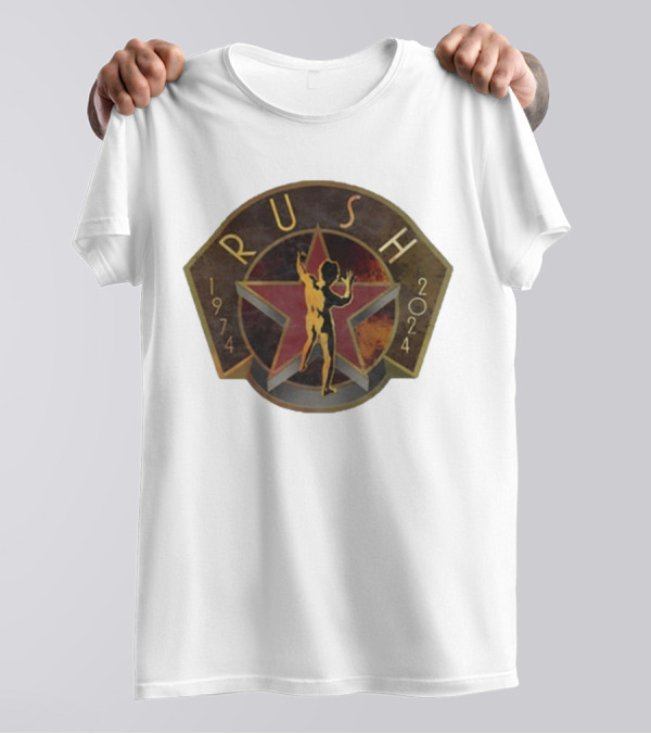 Rush Backstage 1974 2024 R50 Deco Raglan Star Man T-Shirt