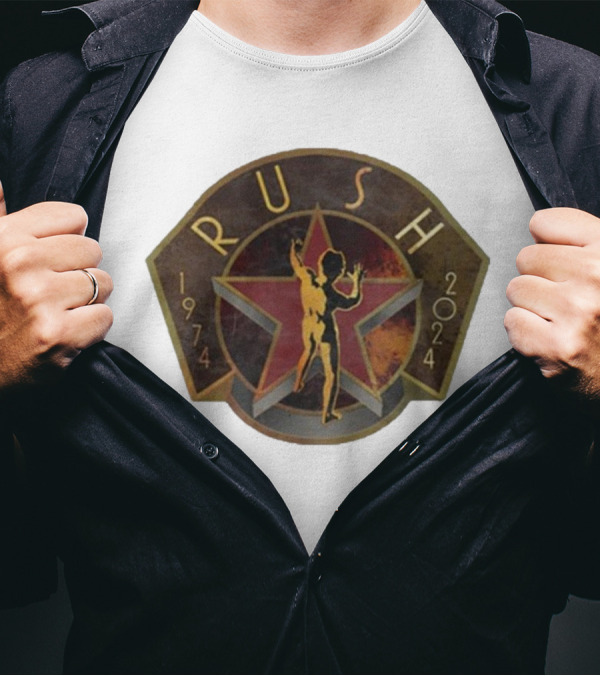 Rush Backstage 1974 2024 R50 Deco Raglan Star Man T-Shirt