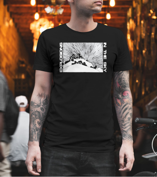 Explosions In The Sky End Mountain Eruption Scene T-Shirt