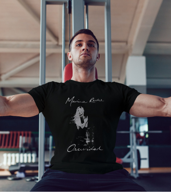 Marina Reche Oscuridad Camiseta Mujer En Silueta Blanca T-Shirt