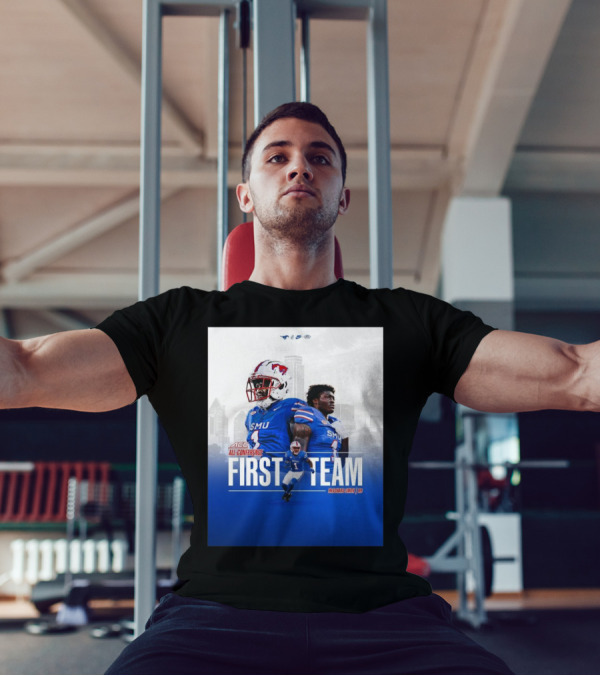 SMU Mustangs First Team ACC All-Conference Brashard Smith RB T-Shirt