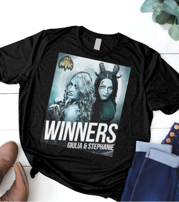 Winners Giulia And Stephanie WWE NXT Halloween Havoc 2024 Vintage T-Shirt