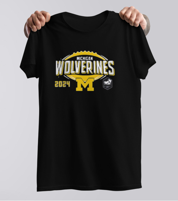 Michigan Wolverines 2024 Bowl Game Football M T-Shirt