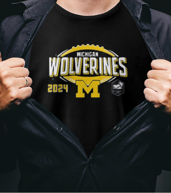 Michigan Wolverines 2024 Bowl Game Football M T-Shirt