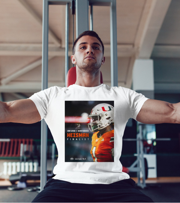 Cam Ward Quarterback Miami Hurricanes Heisman Finalist T-Shirt