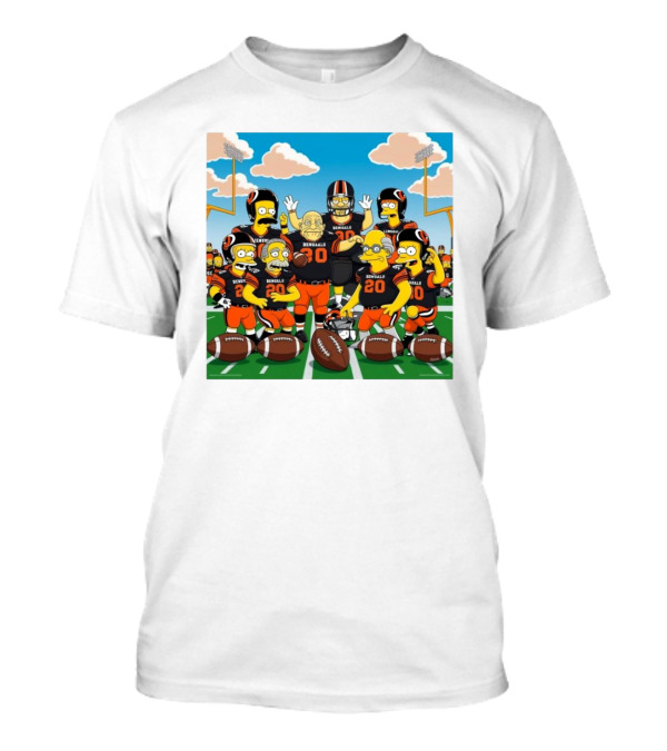 Cincinnati Bengals Vs Dallas Cowboys Simpsons Characters Week 14 Dec 9 T-Shirt