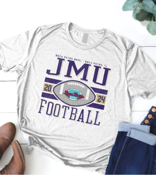 JMU Football 2024 Boca Raton Bowl Boca Raton FL T-Shirt
