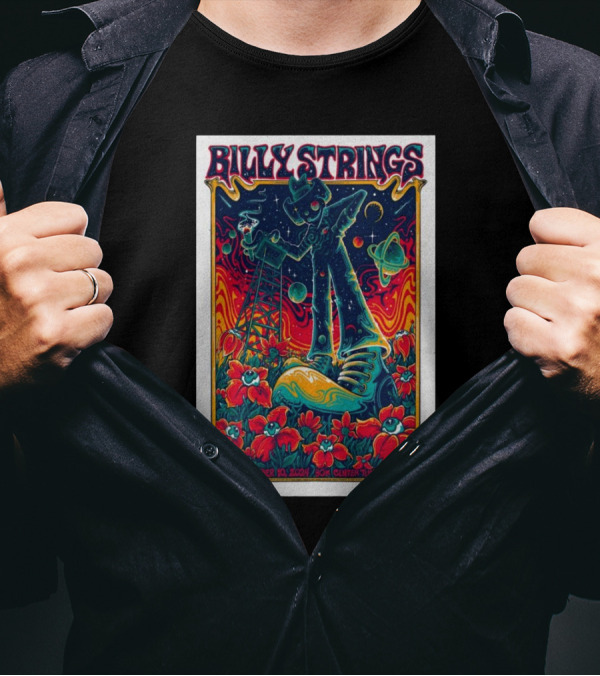 Billy Strings Psychedelic Cosmic Performance BOK Center Tulsa OK December 10 T-Shirt