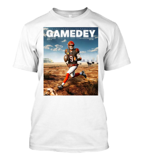 Cincinnati Bengals Gamedey AT&T Stadium Week 14 Bengals At Cowboys 8:15 PM Lone Star State T-Shirt