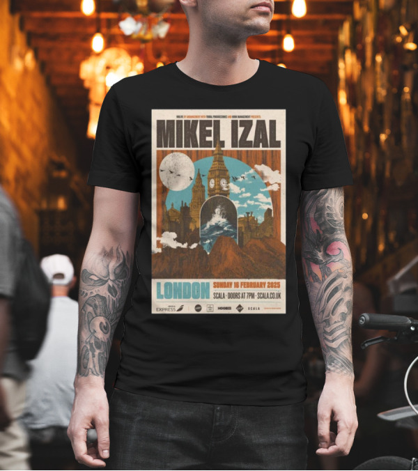 Mikel Izal London Scala February 16 2025 Tour T-Shirt