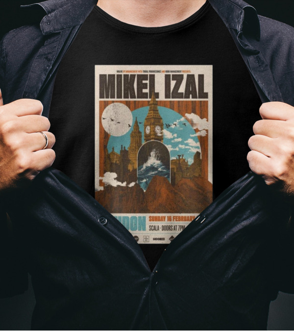 Mikel Izal London Scala February 16 2025 Tour T-Shirt