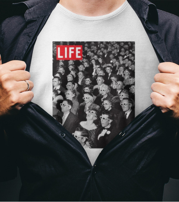 Life Magazine 3D Movie Audience T-Shirt