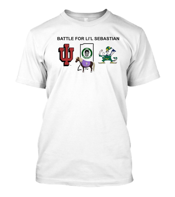Indiana Hoosiers Vs Notre Dame Fighting Irish Battle For Li’l Sebastian Ron Approves T-Shirt