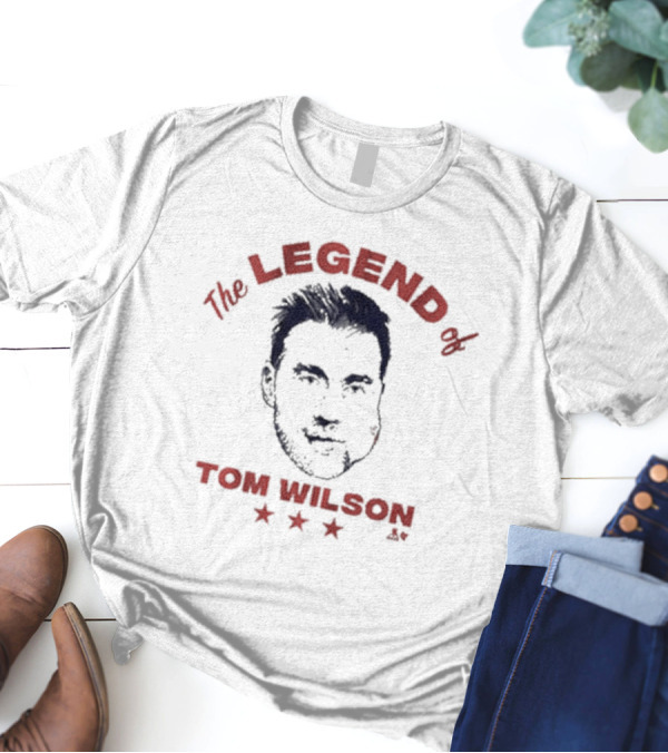 The Legend Of Tom Wilson With Stars And Illustrated T-Shirt