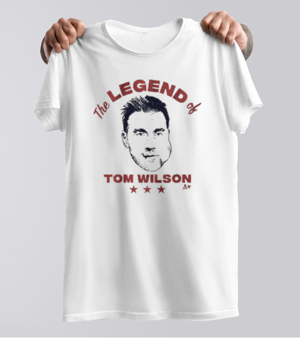 The Legend Of Tom Wilson With Stars And Illustrated T-Shirt