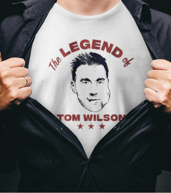 The Legend Of Tom Wilson With Stars And Illustrated T-Shirt