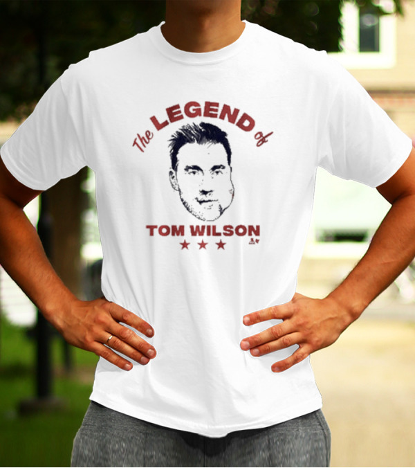 The Legend Of Tom Wilson With Stars And Illustrated T-Shirt