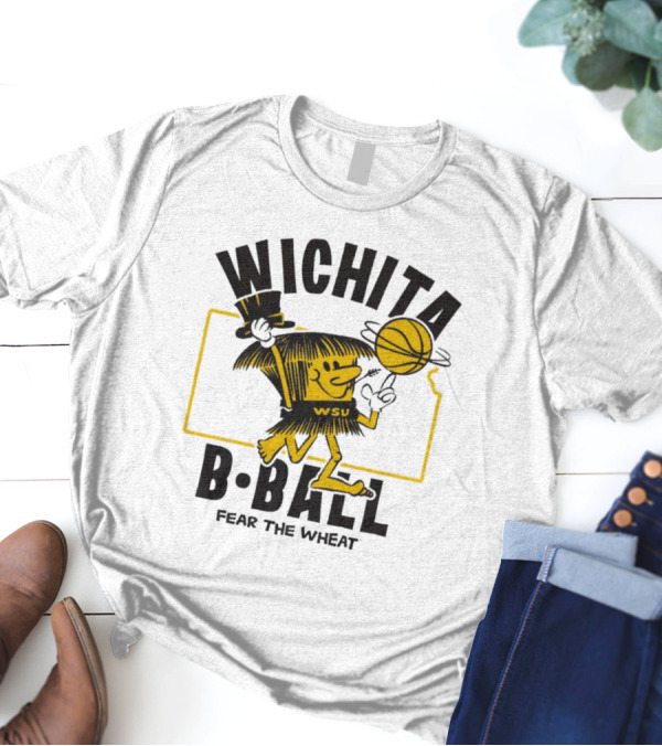 Wichita B-Ball Fear The Wheat WSU Vintage T-Shirt