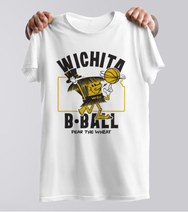 Wichita B-Ball Fear The Wheat WSU Vintage T-Shirt