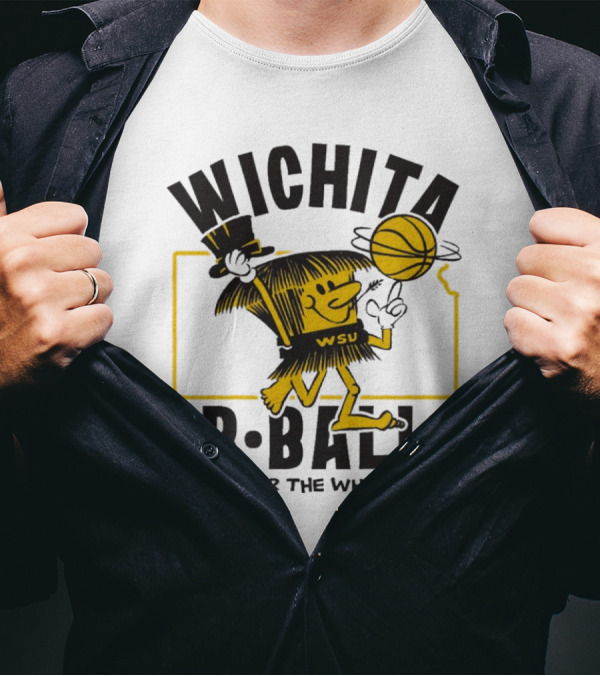 Wichita B-Ball Fear The Wheat WSU Vintage T-Shirt