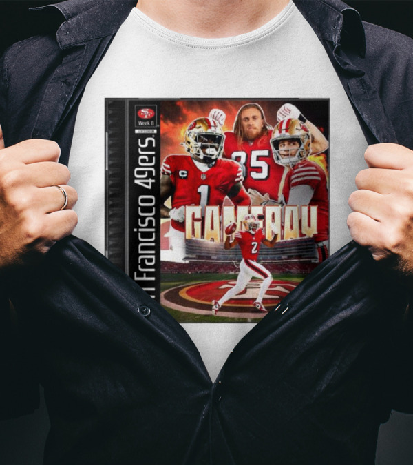 San Francisco 49ers Week 8 Gameday Levi's Stadium Playstation T-Shirt