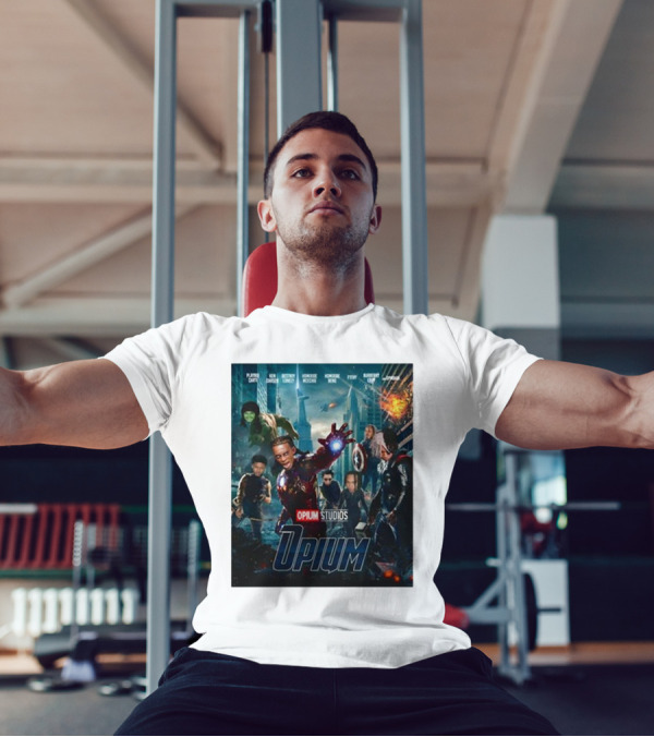 Opium Studios Superhero Parody Featuring Playing Cacti Ken Carson Destroy Lonely Homixide Menge Homixide Beno F1lthy Burberry Erry A$ap Indigo T-Shirt
