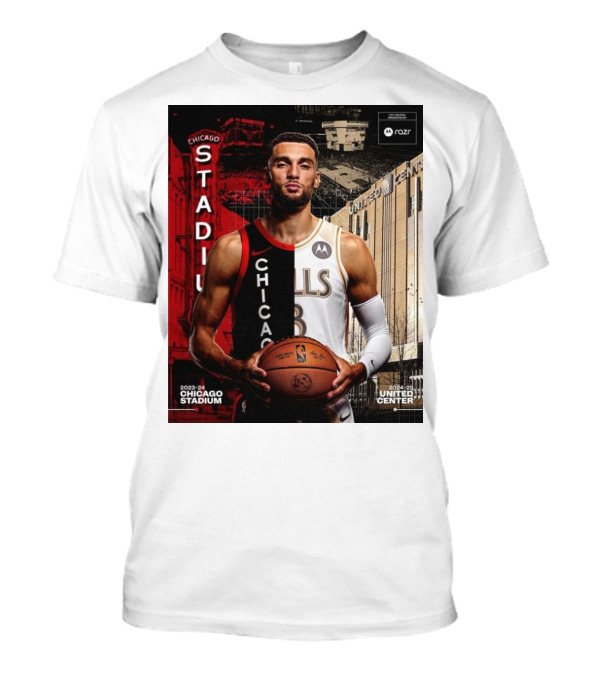 Zach LaVine Chicago Bulls 2023-24 Stadium United Center 2024-25 T-Shirt