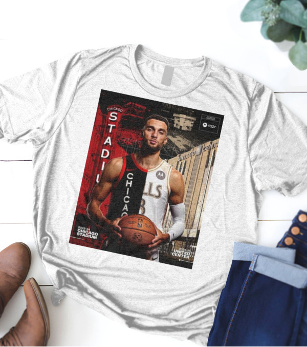 Zach LaVine Chicago Bulls 2023-24 Stadium United Center 2024-25 T-Shirt