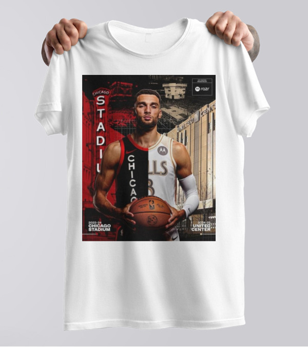 Zach LaVine Chicago Bulls 2023-24 Stadium United Center 2024-25 T-Shirt