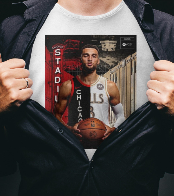 Zach LaVine Chicago Bulls 2023-24 Stadium United Center 2024-25 T-Shirt