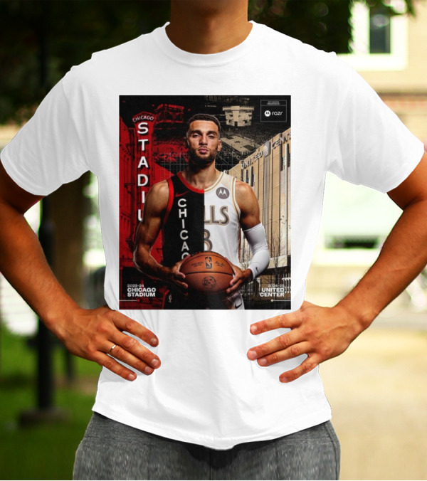 Zach LaVine Chicago Bulls 2023-24 Stadium United Center 2024-25 T-Shirt