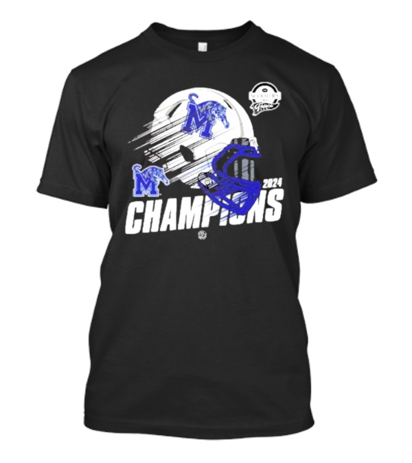 Memphis Tigers 2024 Football Champions Scooter’s Coffee Frisco Bowl T-Shirt
