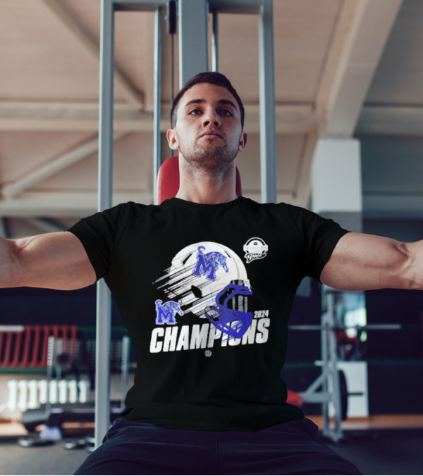 Memphis Tigers 2024 Football Champions Scooter’s Coffee Frisco Bowl T-Shirt