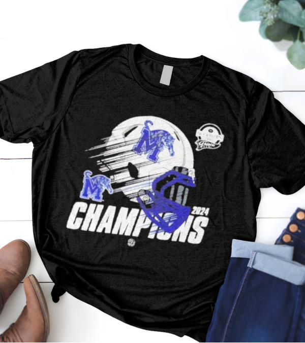 Memphis Tigers 2024 Football Champions Scooter’s Coffee Frisco Bowl T-Shirt