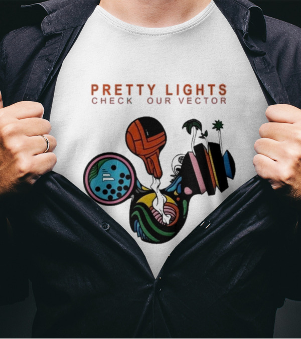 Pretty Lights Check Our Vector Psychedelic Abstract T-Shirt