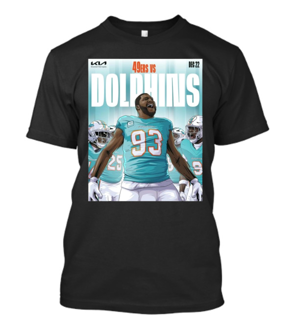 Calais Campbell 49ers Vs Dolphins Dec 22 2024 Ready For Battle T-Shirt