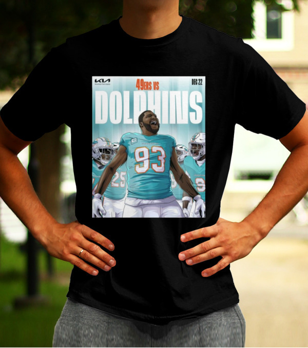 Calais Campbell 49ers Vs Dolphins Dec 22 2024 Ready For Battle T-Shirt