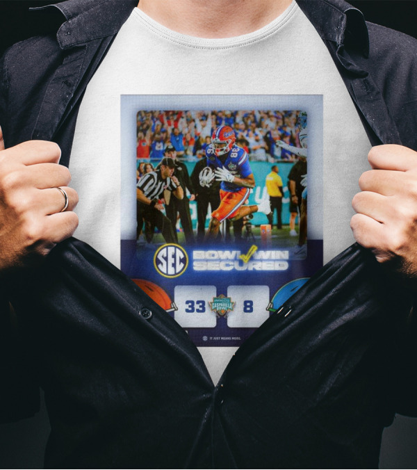 SEC Bowl Win Secured Florida Gators 33-8 Vs Tulane Green Wave It Just Means More T-Shirt