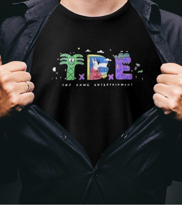 TDE X Steven Harrington Top Dawg Entertainment Collaboration T-Shirt