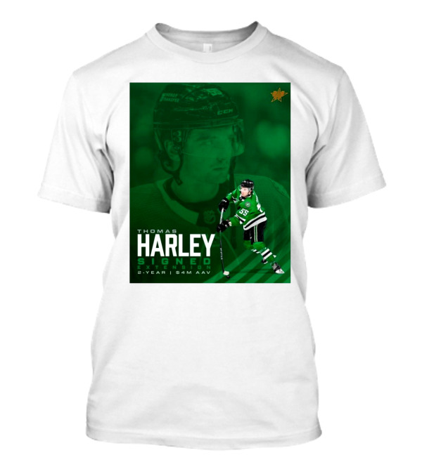 Thomas Harley Signed Extension 2-Year $4M AAV Dallas Stars NHL T-Shirt