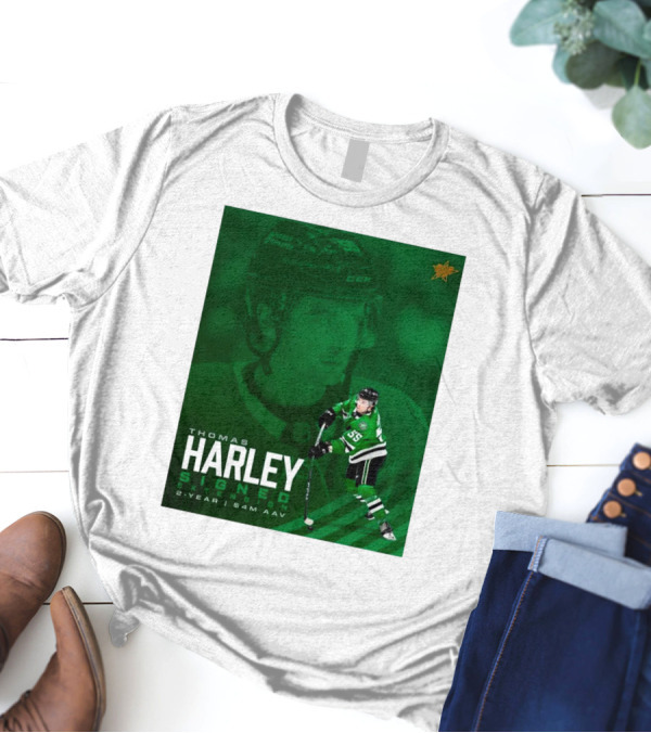 Thomas Harley Signed Extension 2-Year $4M AAV Dallas Stars NHL T-Shirt